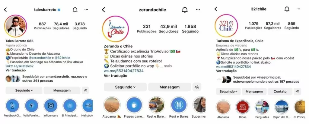 Siga influencers ou páginas com dicas sobre o Atacama